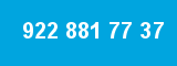 922 881 77 37 922 881 77 37